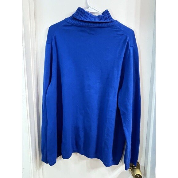 Talbots Blue Knit Turtleneck Pullover Sweater Women's Size 3X XXXL - Picture 6 of 6